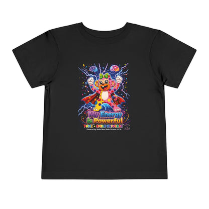 Panz™ Toddler Short Sleeve Tee – "My Energy is Powerful" Graphic Tee | Smile Universe Collection