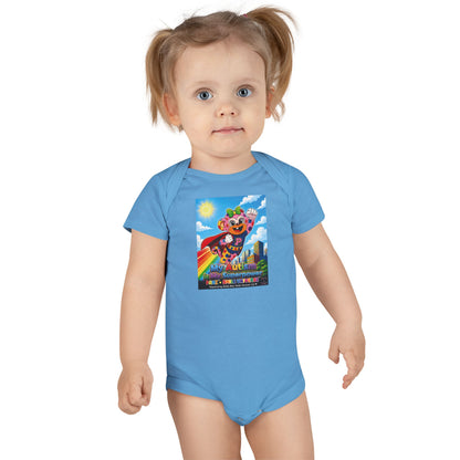 Panz™ Baby Short Sleeve Onesie® – "My Autism is My Superpower" Graphic | Smile Universe Collection