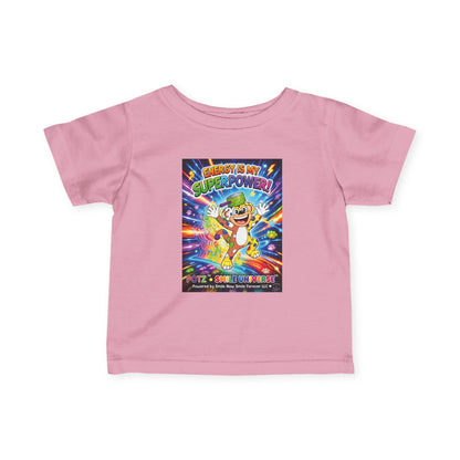 Potz™ Infant Fine Jersey Tee – "Energy is My Superpower!" Graphic Tee | Smile Universe Collection