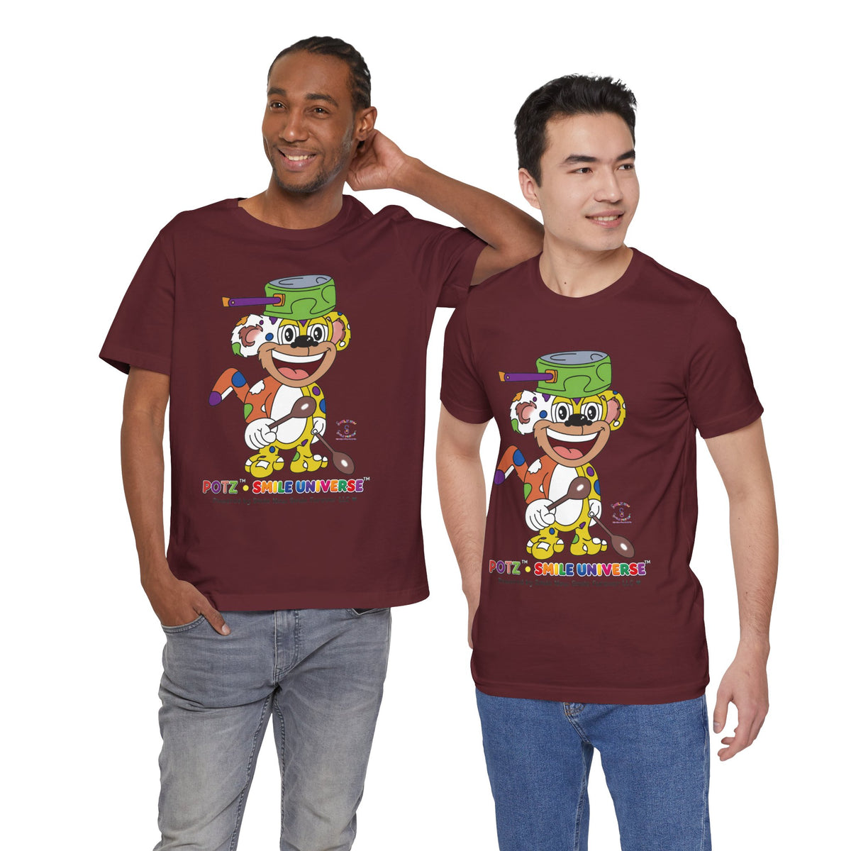 Potz™ Unisex Jersey Short Sleeve Tee – Playful Graphic Tee | Smile Universe Collection