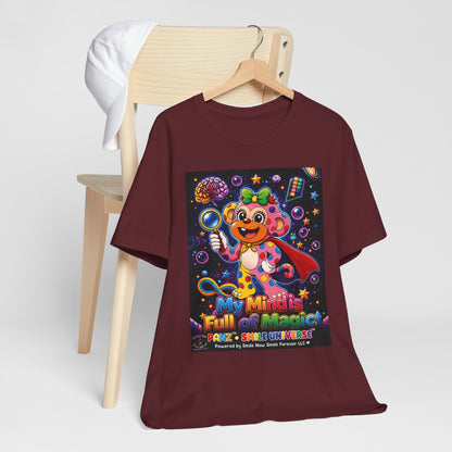 Panz™ Unisex Jersey Short Sleeve Tee – "My Mind is Full of Magic" Graphic | Smile Universe Collection
