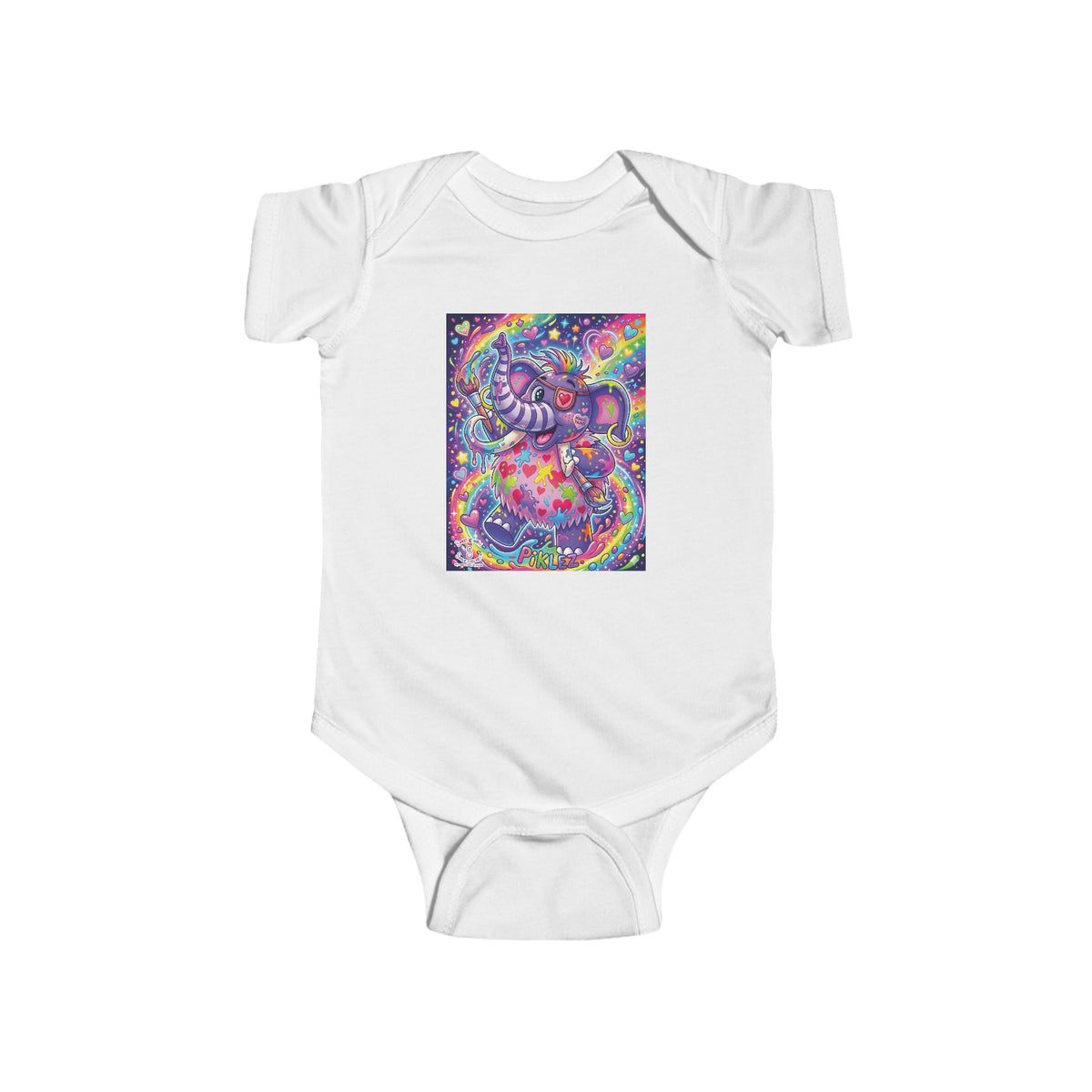 Piklez™ Infant Fine Jersey Bodysuit – "Magic Paint!" Graphic | Smile Universe Collection