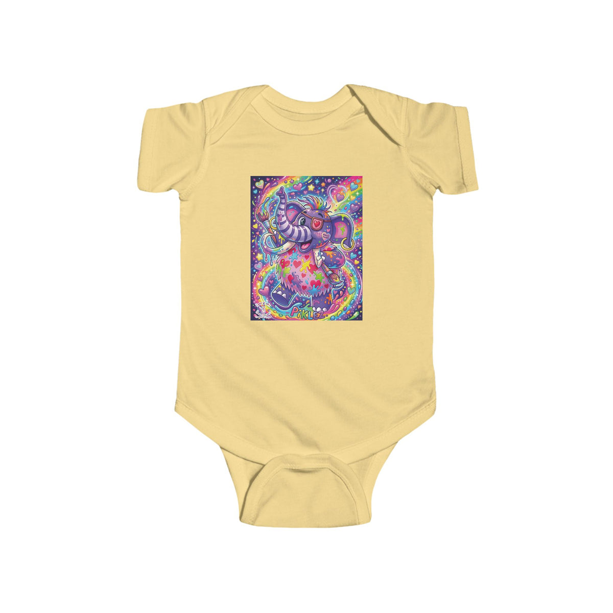 Piklez™ Infant Fine Jersey Bodysuit – "Magic Paint!" Graphic | Smile Universe Collection