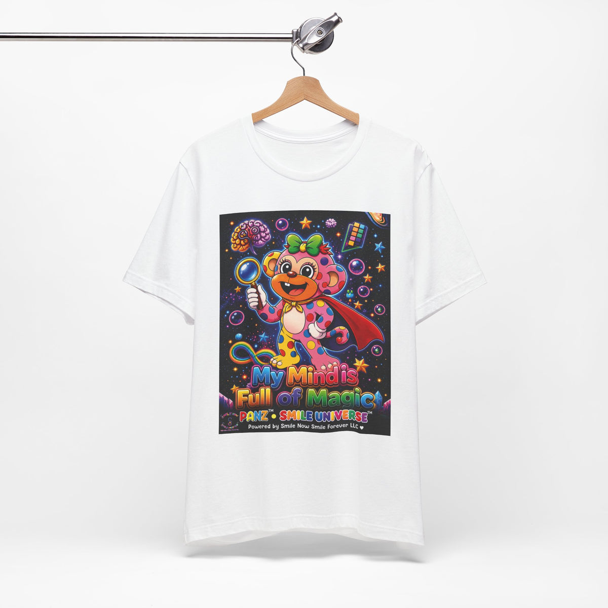 Panz™ Unisex Jersey Short Sleeve Tee – "My Mind is Full of Magic" Graphic | Smile Universe Collection