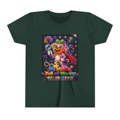 Panz™ Youth Short Sleeve Tee – "My Mind is Full of Magic" Graphic | Smile Universe Collection
