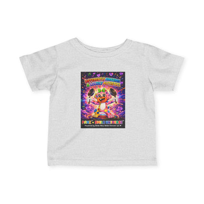 Panz™ Infant Fine Jersey Tee – "Differently Amazing & Loudly Autistic!" Graphic | Smile Universe Collection