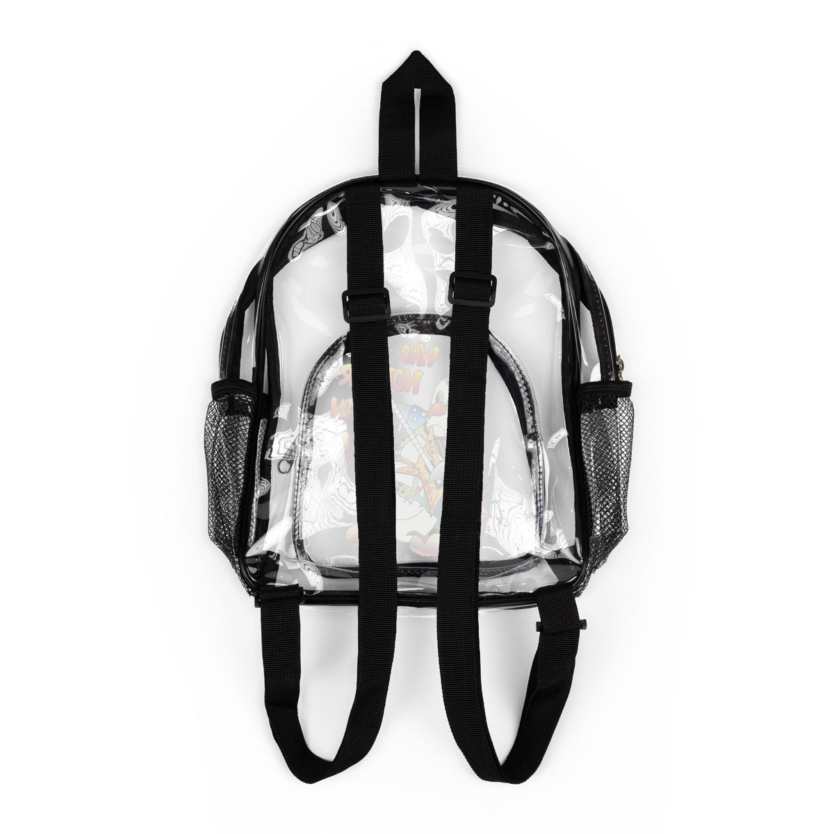 TuBz™ Clear Stadium Backpack - "Who Hotter Than Me!" | Smile Universe TuBz4Kidz Collection