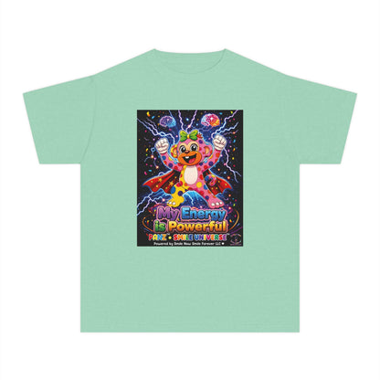 Panz™ Youth Midweight Tee – "My Energy is Powerful" Graphic Tee | Smile Universe Collection
