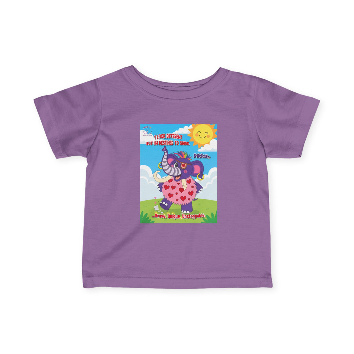 Piklez™ Infant Fine Jersey Tee – “Destined to Shine” Baby Shirt | Smile Universe Piklez Collection