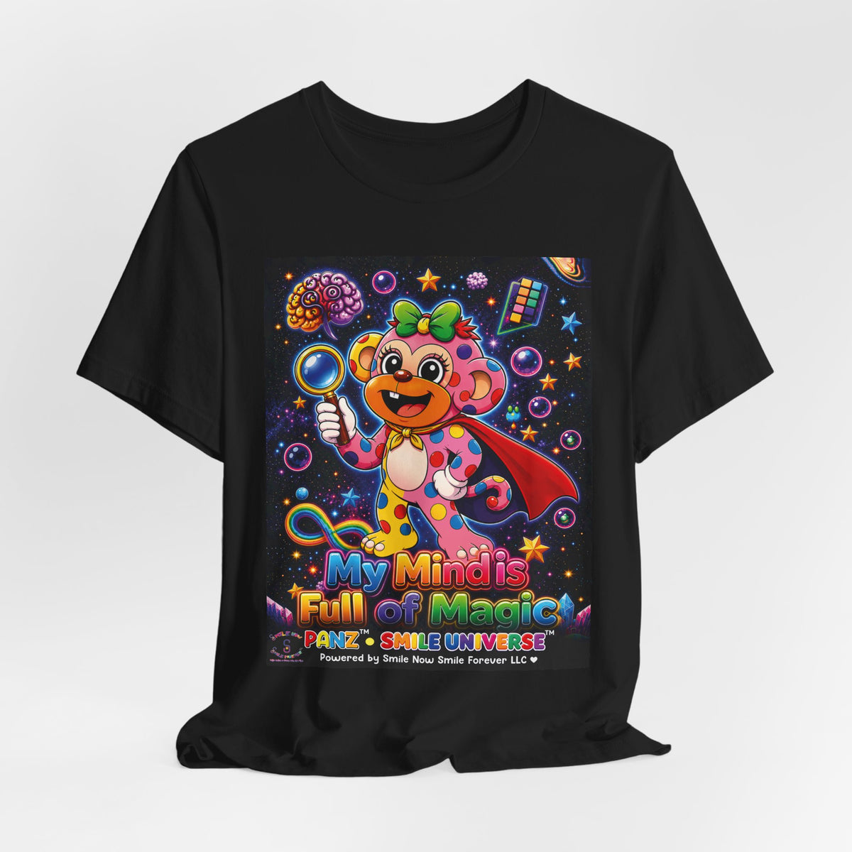 Panz™ Unisex Jersey Short Sleeve Tee – "My Mind is Full of Magic" Graphic | Smile Universe Collection