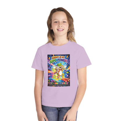 Potz™ Youth Midweight Tee – "Energy is My Superpower!" Graphic Tee | Smile Universe Collection