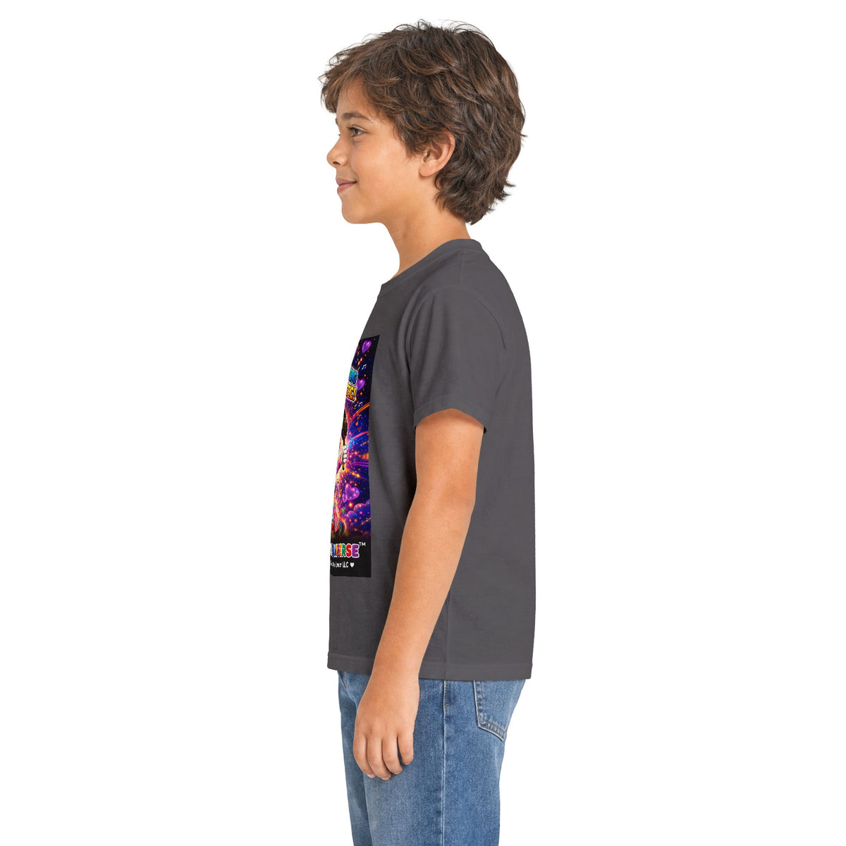 Panz™ Kids Softstyle Tee – "Differently Amazing & Loudly Autistic!" Graphic | Smile Universe Collection