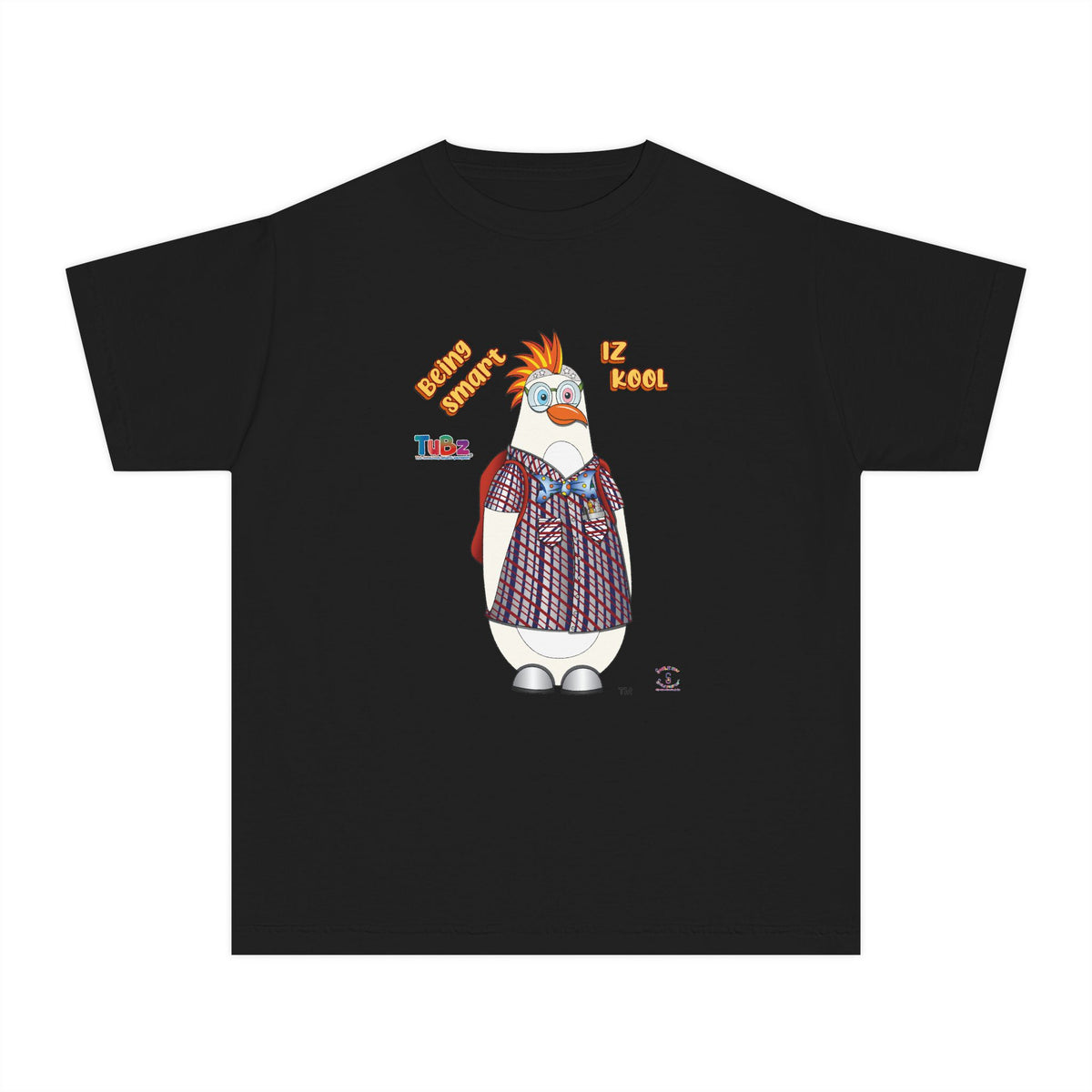 TuBz™ "Being Smart Iz Kool" Youth Graphic T-Shirt - Educational Kids Tee | TuBz4Kidz