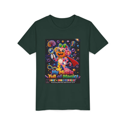 Panz™ Youth Short Sleeve Tee – "My Mind is Full of Magic" Graphic | Smile Universe Collection
