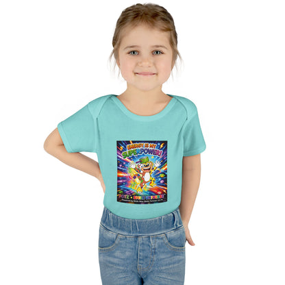 Potz™ Infant Baby Rib Bodysuit – "Energy is My Superpower!" Graphic Onesie | Smile Universe Collection