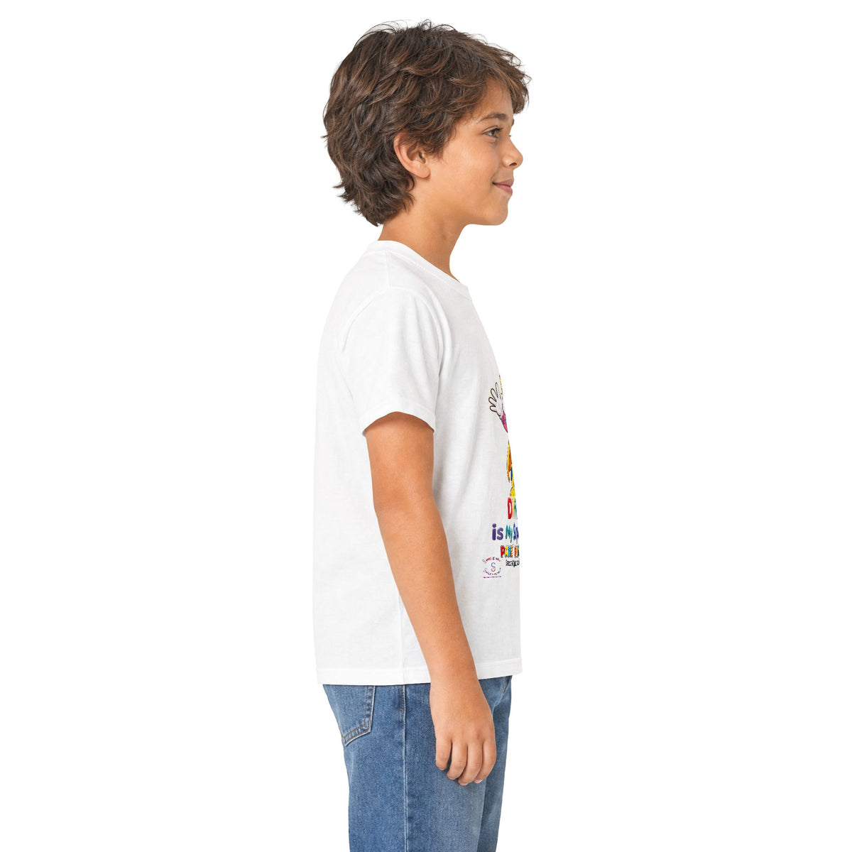 Panz™ Kids Softstyle Tee – "Different is My Superpower" Graphic | Smile Universe