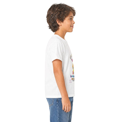 Panz™ Kids Softstyle Tee – "Different is My Superpower" Graphic | Smile Universe