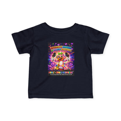 Panz™ Infant Fine Jersey Tee – "Differently Amazing & Loudly Autistic!" Graphic | Smile Universe Collection