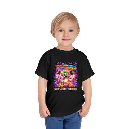 Panz™ Toddler Short Sleeve Tee – "Differently Amazing & Loudly Autistic!" Graphic | Smile Universe Collection