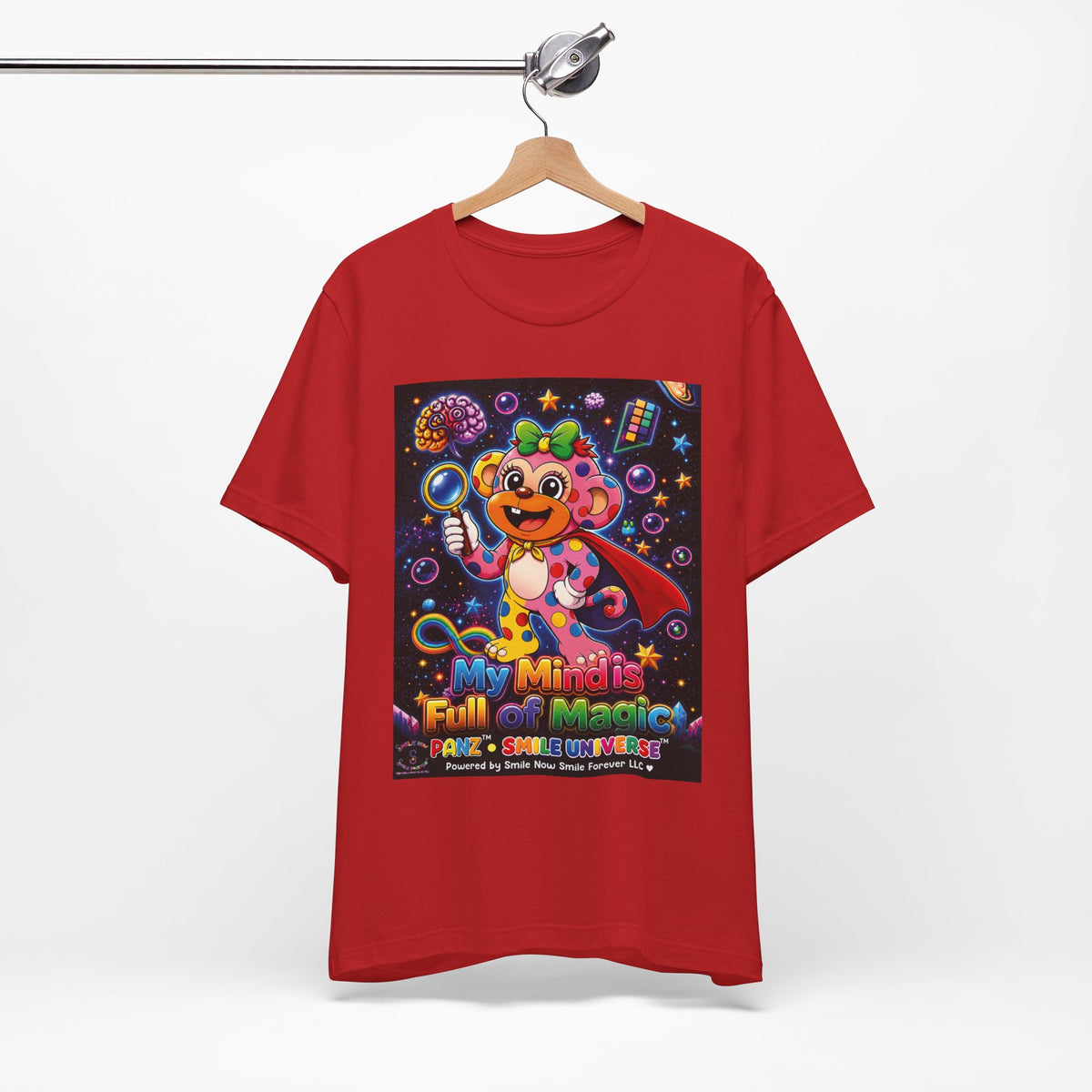 Panz™ Unisex Jersey Short Sleeve Tee – "My Mind is Full of Magic" Graphic | Smile Universe Collection