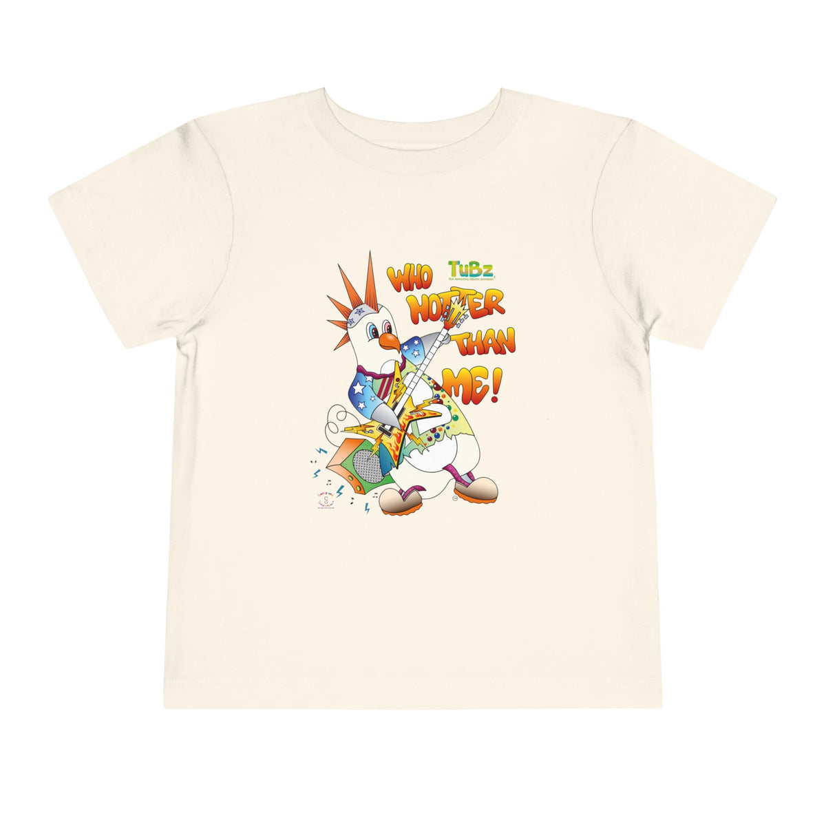 TuBz™ Rockstar Kids T-Shirt - "Who Hotter Than Me!" Graphic Tee | Smile Universe TuBz4Kidz Collection