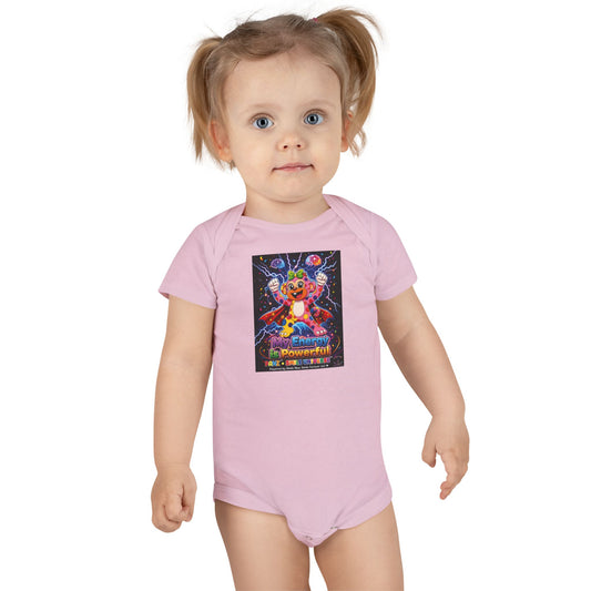 Panz™ Baby Short Sleeve Onesie® – "My Energy is Powerful" Graphic Bodysuit | Smile Universe Collection