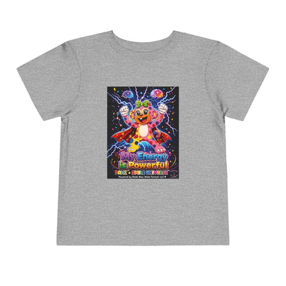 Panz™ Toddler Short Sleeve Tee – "My Energy is Powerful" Graphic Tee | Smile Universe Collection