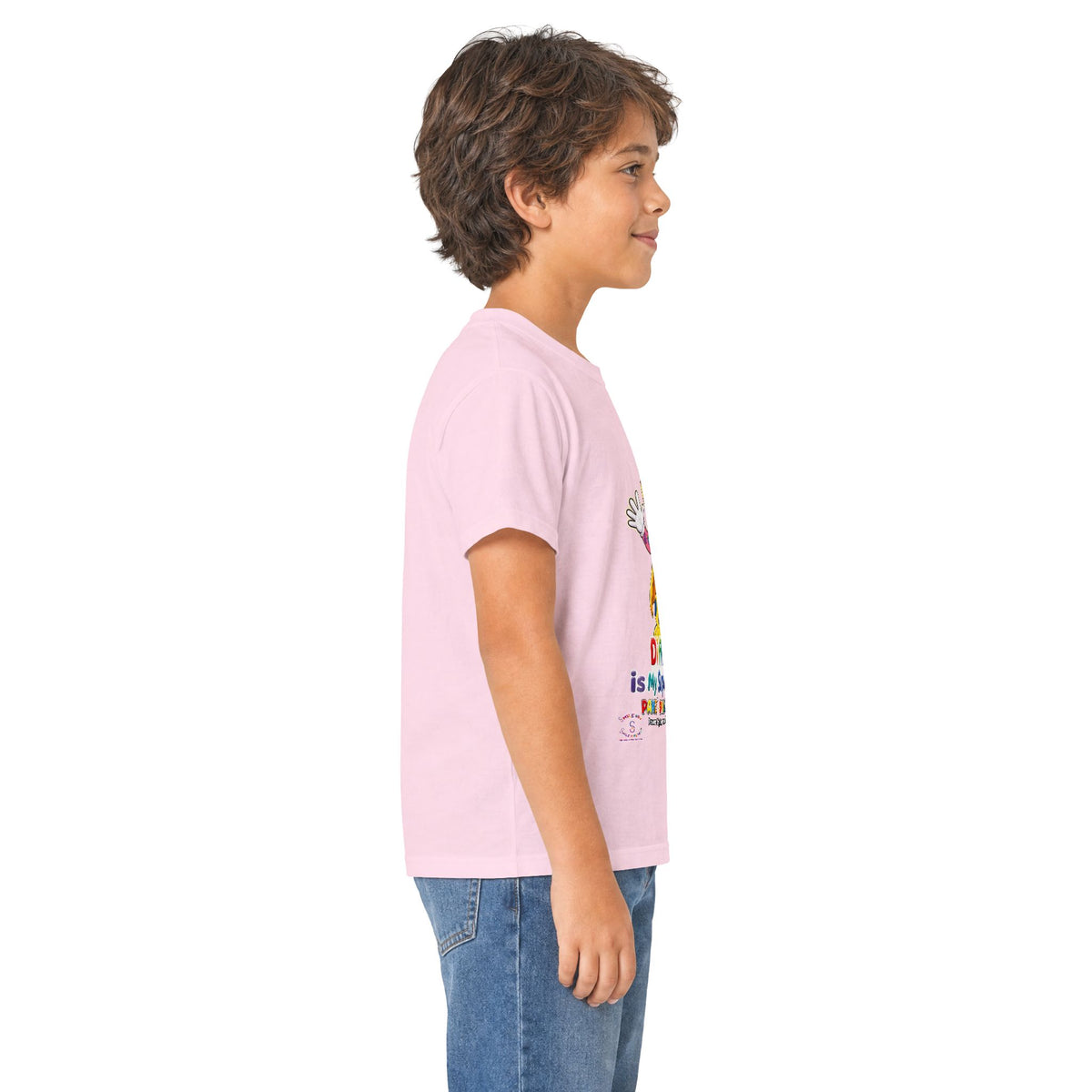 Panz™ Kids Softstyle Tee – "Different is My Superpower" Graphic | Smile Universe