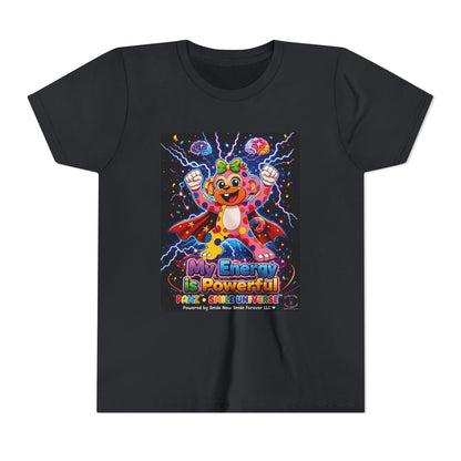 Panz™ Youth Short Sleeve Tee – "My Energy is Powerful" Graphic Tee | Smile Universe Collection