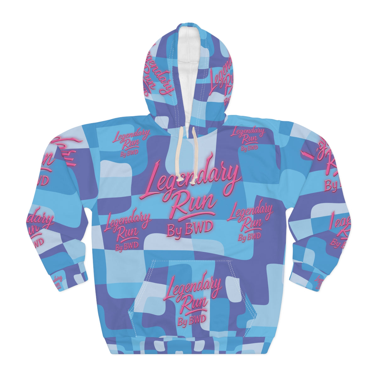 Legendary Run All-Over Print Hoodie — Pullover