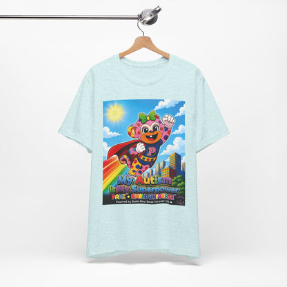 Panz™ Unisex Jersey Short Sleeve Tee – "My Autism is My Superpower" Graphic | Smile Universe Collection