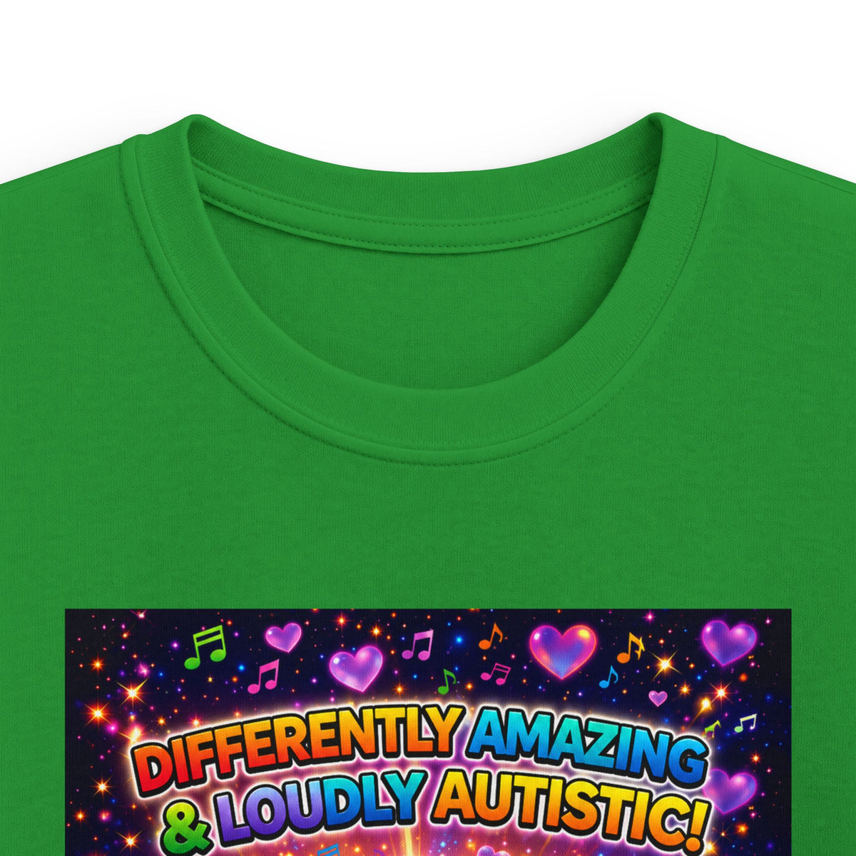 Panz™ Kids Softstyle Tee – "Differently Amazing & Loudly Autistic!" Graphic | Smile Universe Collection