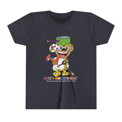 Potz™ Youth Short Sleeve Tee – Playful Graphic Tee | Smile Universe Collection