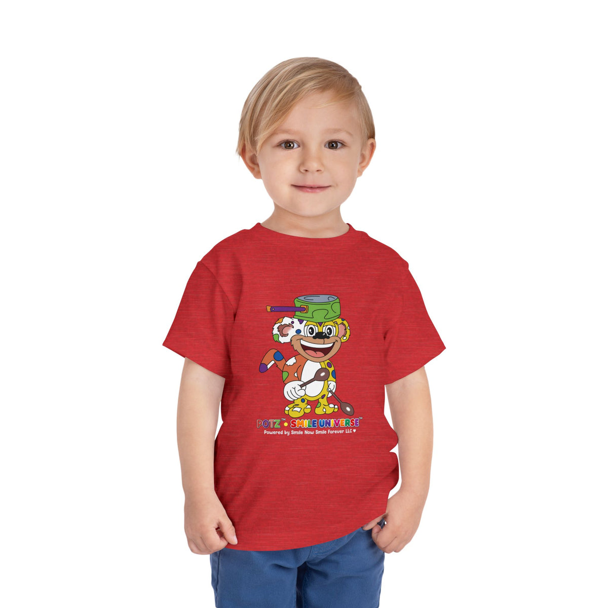 Potz™ Toddler Short Sleeve Tee – Playful Graphic Tee | Smile Universe Collection