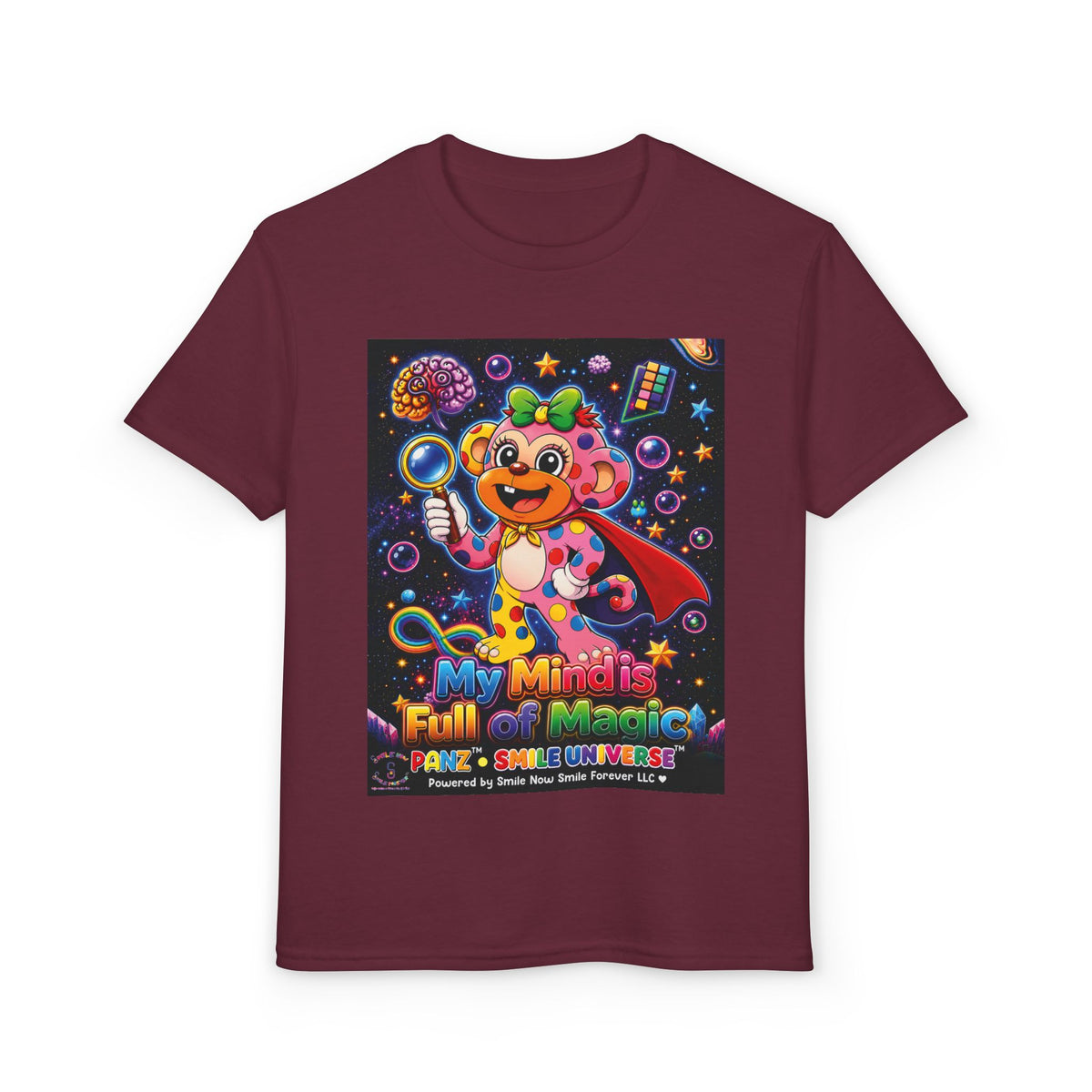 Panz™ Youth DryBlend® T-Shirt – "My Mind is Full of Magic" Graphic | Smile Universe Collection