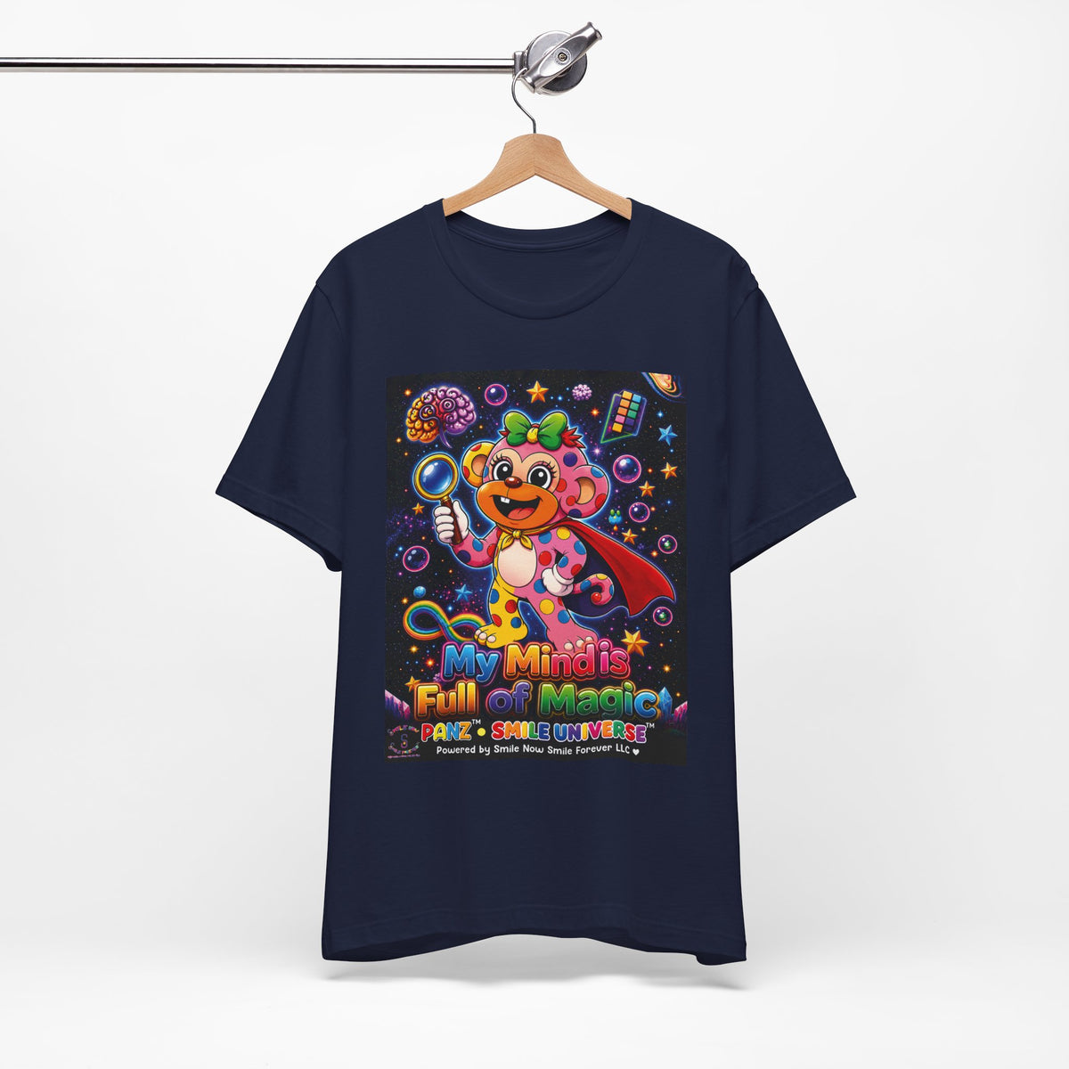 Panz™ Unisex Jersey Short Sleeve Tee – "My Mind is Full of Magic" Graphic | Smile Universe Collection