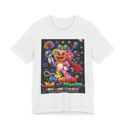 Panz™ Unisex Jersey Short Sleeve Tee – "My Mind is Full of Magic" Graphic | Smile Universe Collection