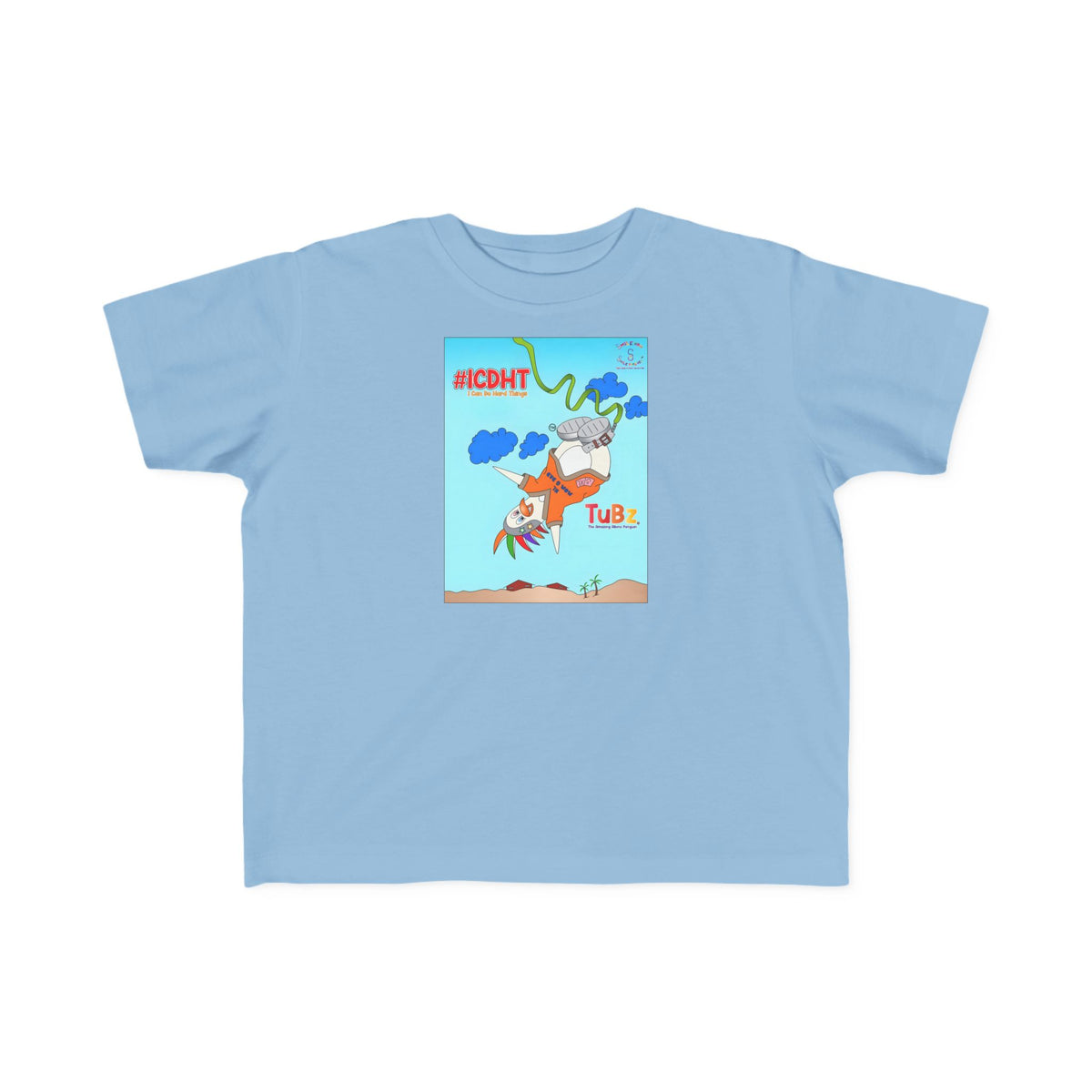 TuBz™ "I Can Do Hard Things" Toddler T-Shirt | Toddler's Fine Jersey Tee  - Positive Kids Graphic Tee