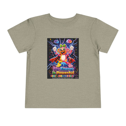 Panz™ Toddler Short Sleeve Tee – "My Energy is Powerful" Graphic Tee | Smile Universe Collection