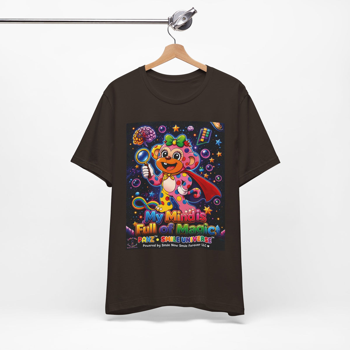 Panz™ Unisex Jersey Short Sleeve Tee – "My Mind is Full of Magic" Graphic | Smile Universe Collection