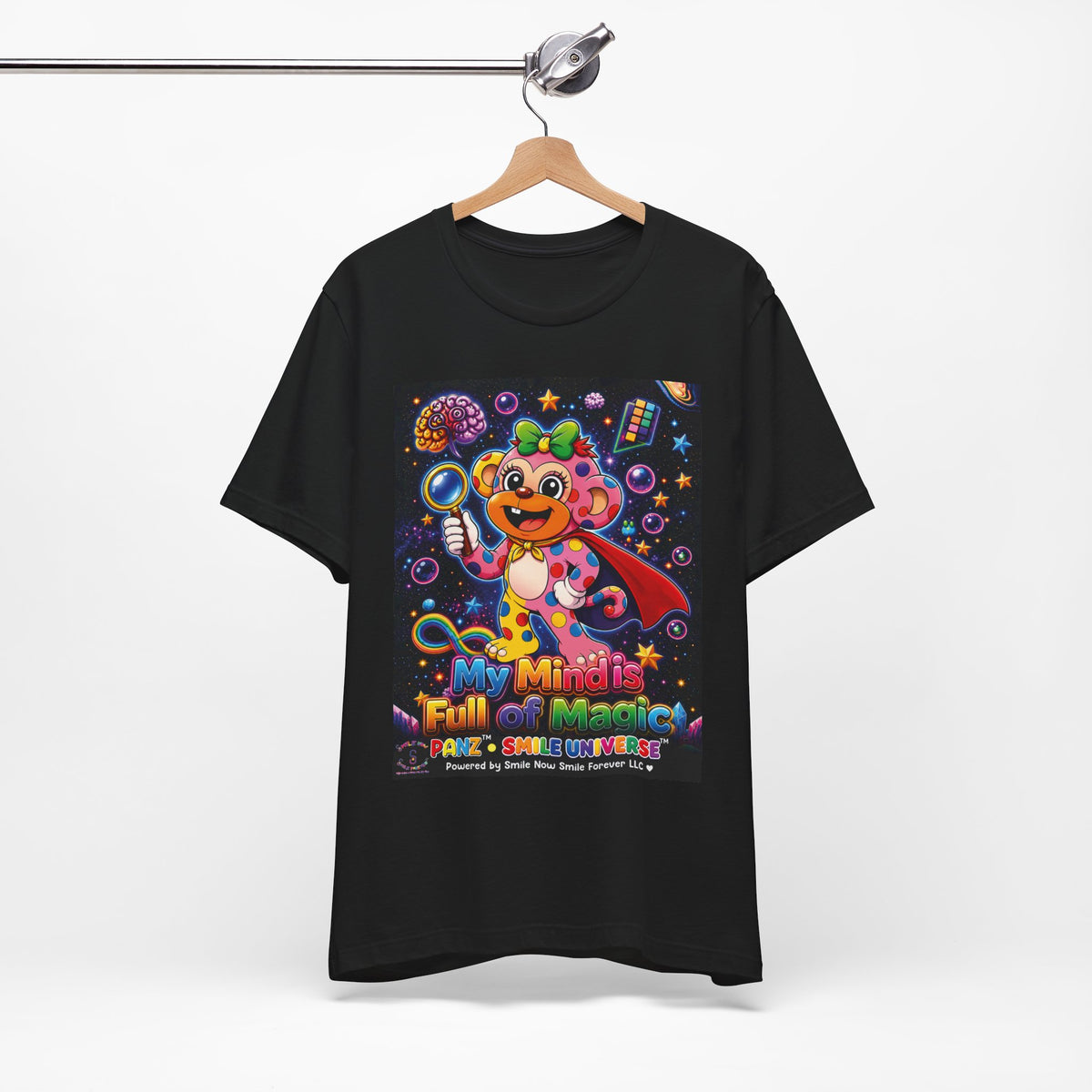 Panz™ Unisex Jersey Short Sleeve Tee – "My Mind is Full of Magic" Graphic | Smile Universe Collection