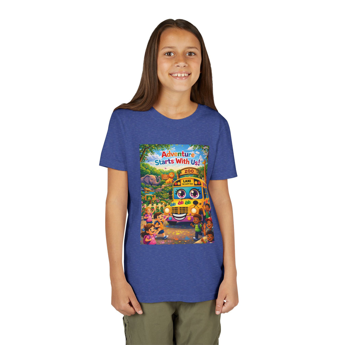 Lani™ Youth Short Sleeve Tee – "Adventure Starts With Us!" Graphic
