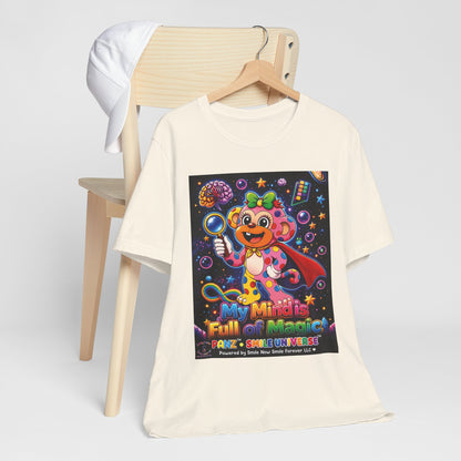 Panz™ Unisex Jersey Short Sleeve Tee – "My Mind is Full of Magic" Graphic | Smile Universe Collection