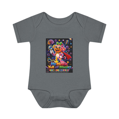 Panz™ Infant Baby Rib Bodysuit – "My Mind is Full of Magic" Graphic | Smile Universe Collection