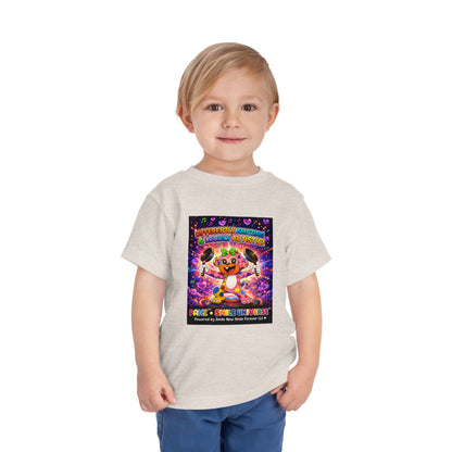 Panz™ Toddler Short Sleeve Tee – "Differently Amazing & Loudly Autistic!" Graphic | Smile Universe Collection