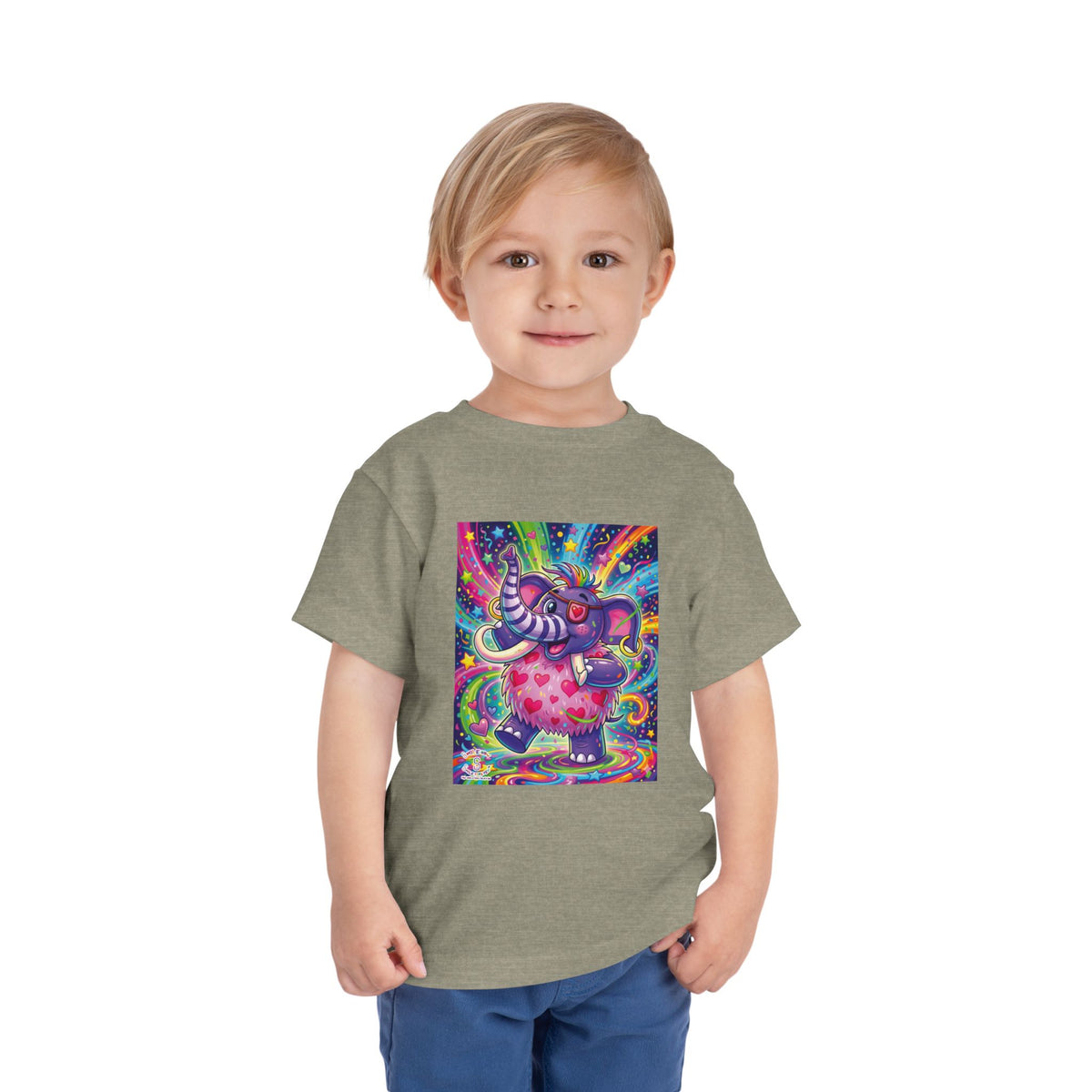 Piklez™ Toddler Short Sleeve Tee – "Born to Celebrate!" Graphic Shirt | Smile Universe Collection