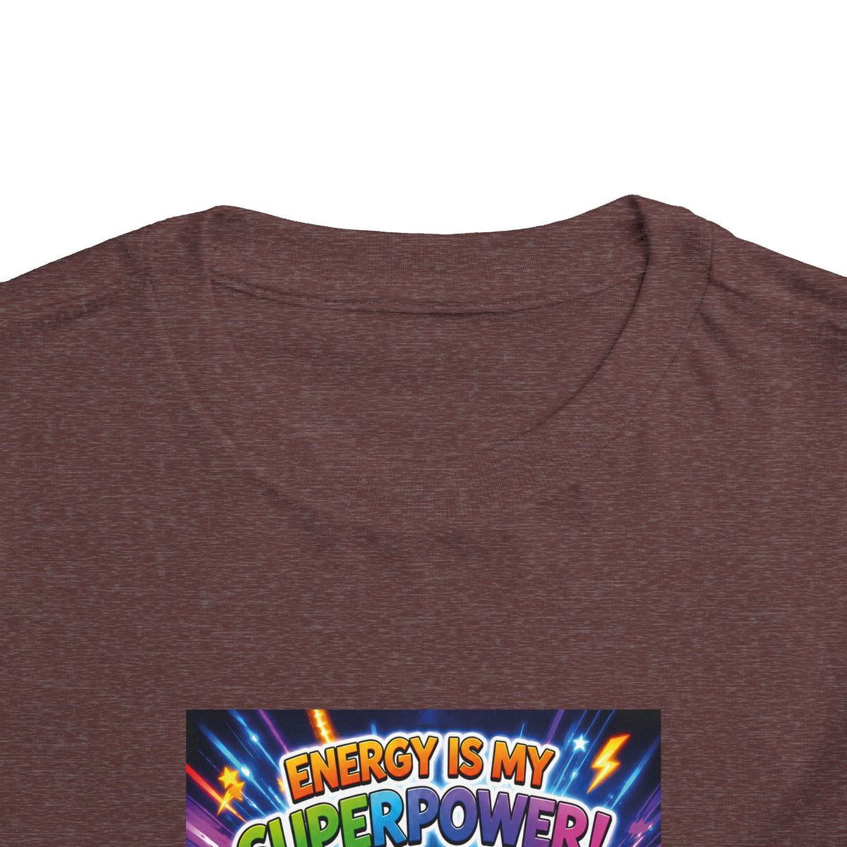 Potz™ Toddler Short Sleeve Tee – "Energy is My Superpower!" Graphic Tee | Smile Universe Collection