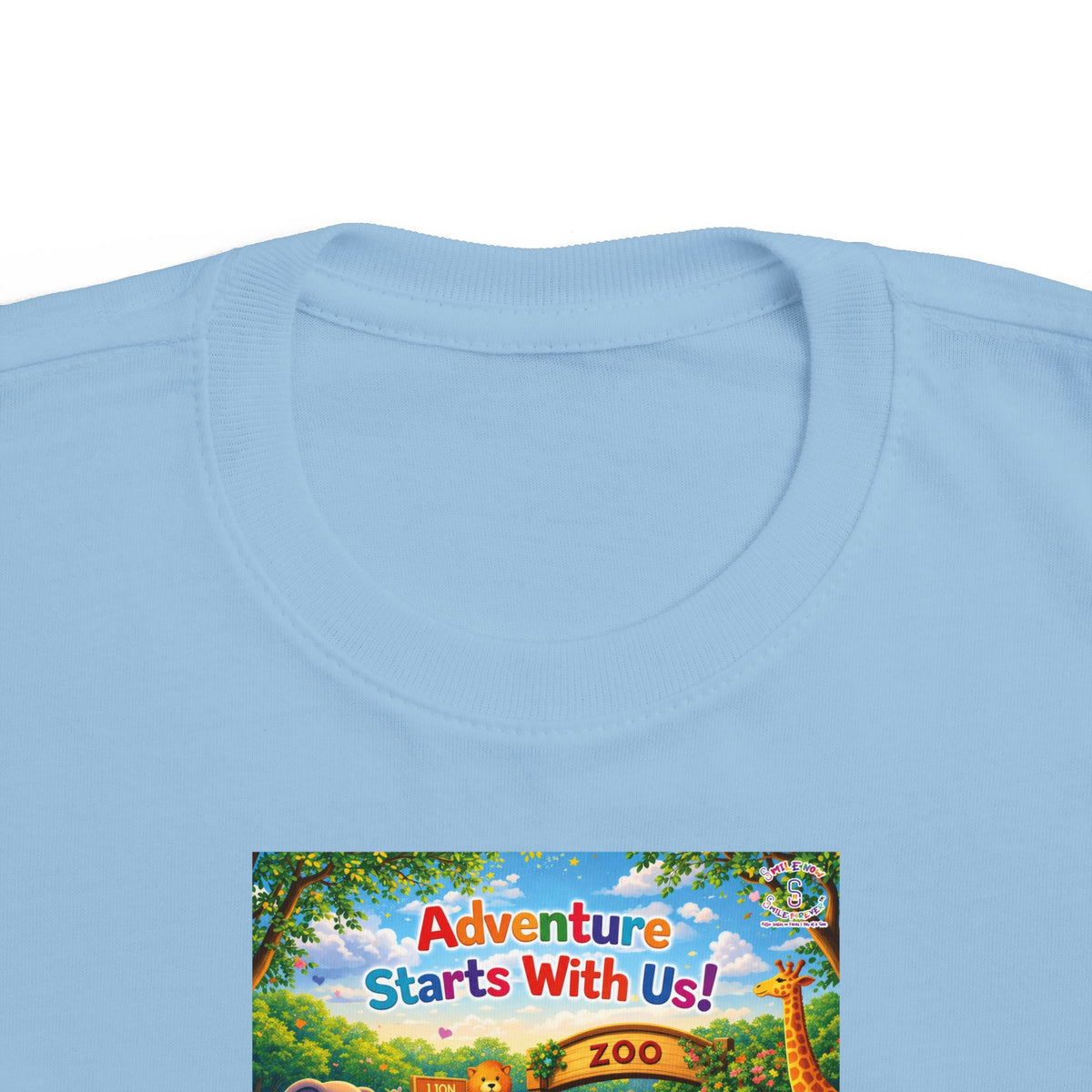 Lani™ Toddler's Fine Jersey Tee – "Adventure Starts With Us!" Graphic