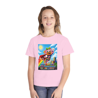 Panz™ Youth Midweight Tee – "My Autism is My Superpower" Graphic | Smile Universe Collection