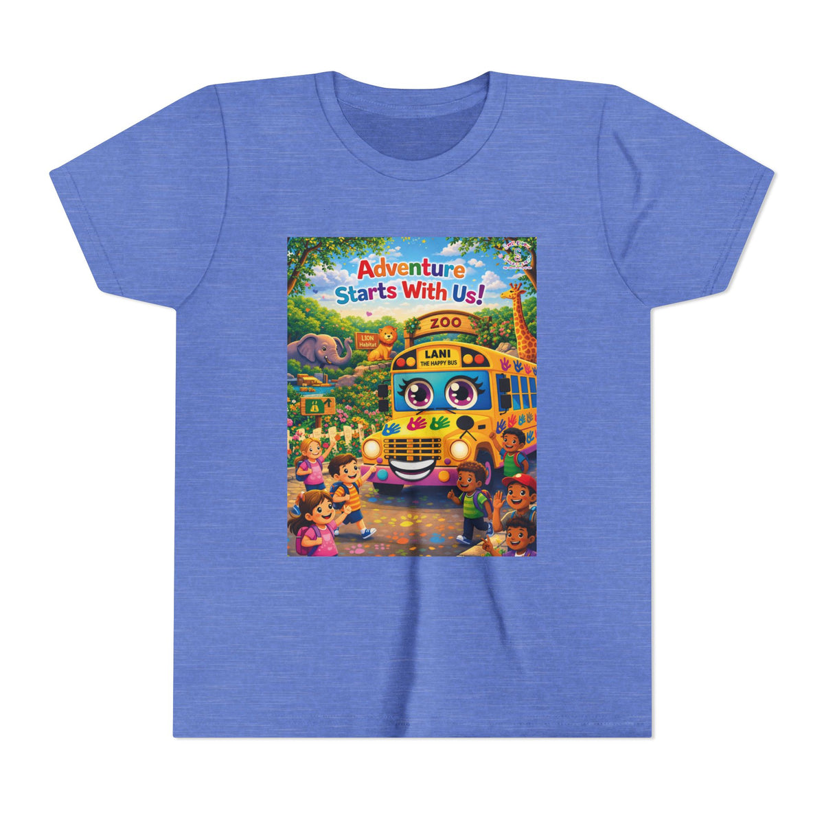 Lani™ Youth Short Sleeve Tee – "Adventure Starts With Us!" Graphic